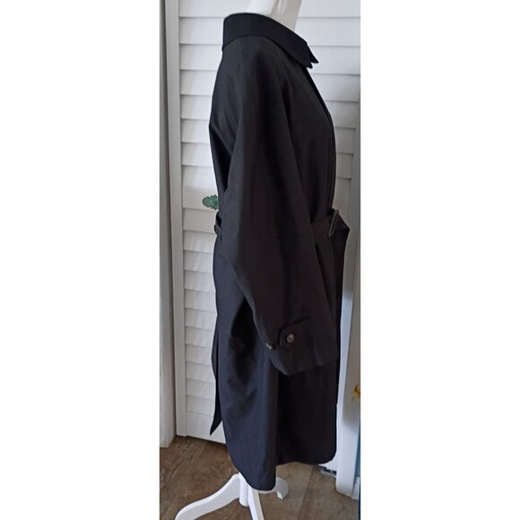 Lauren Ralph Lauren Men's Black Removable lining & Collar Belted Trench 40S - Picture 8 of 12